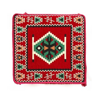 Shark Anatolia Şark Köşesi Masası Puf Zeugma Kırmızı - 7