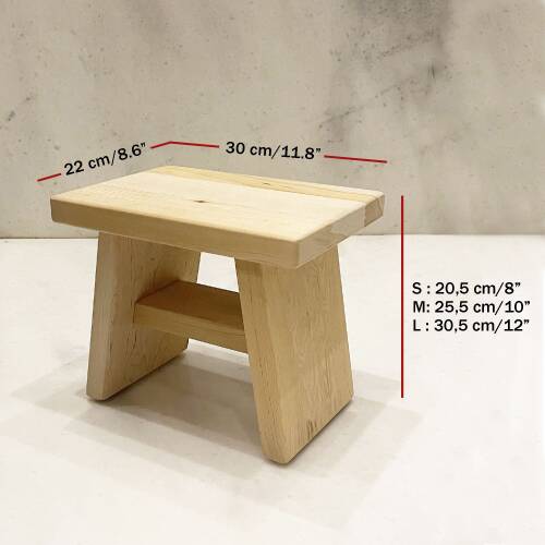 Shark Anatolia Sedir Ahşap Banyo Taburesi Oturak - 4