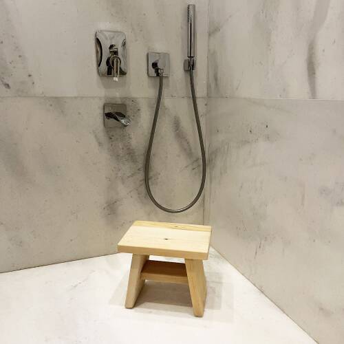 Shark Anatolia Sedir Ahşap Banyo Taburesi Oturak - 9