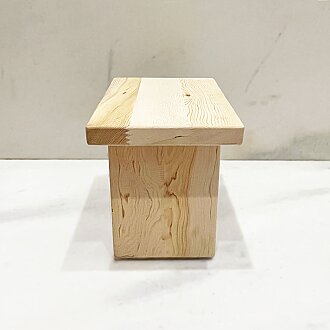 Shark Anatolia Sedir Ahşap Banyo Taburesi Oturak M boy -DEFOLU ( H:25.5CM) - 6