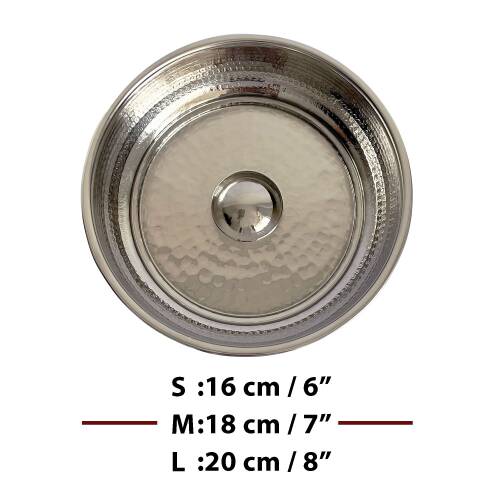 Shark Anatolia Sedir Ahşap Banyo Taburesi Oturak ve Beyaz Bakır Hamam Tası Seti - 4