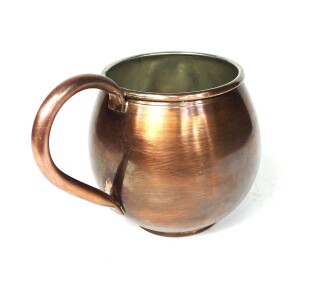 Shark Anatolia Terra Antik Bakır Kupa Bardak Mug Oksit - 5