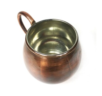 Shark Anatolia Terra Antik Bakır Kupa Bardak Mug Oksit - 7