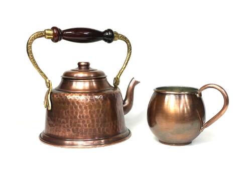 Shark Anatolia Terra Antik Bakır Kupa Bardak Mug Oksit - 8