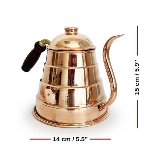 Shark Anatolia Tiryaki Bakır Demlik - 4