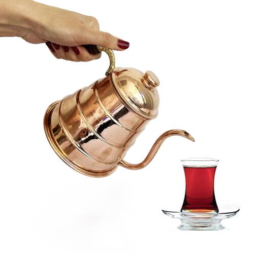 Shark Anatolia Tiryaki Bakır Demlik - 6