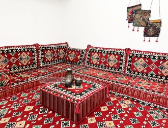 Shark Anatolia Ürgüp Şark Köşesi İkili Sedir Takımı - 5