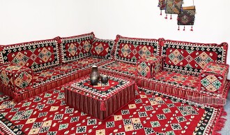 Shark Anatolia Ürgüp Şark Köşesi İkili Sedir Takımı - 9