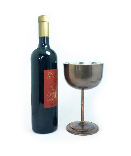 Shark Anatolia Vino Antik Bakır Kadeh - 4