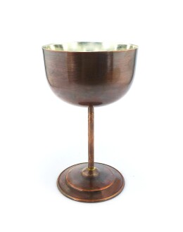 Antique Look Copper Goblet Vine Glass
