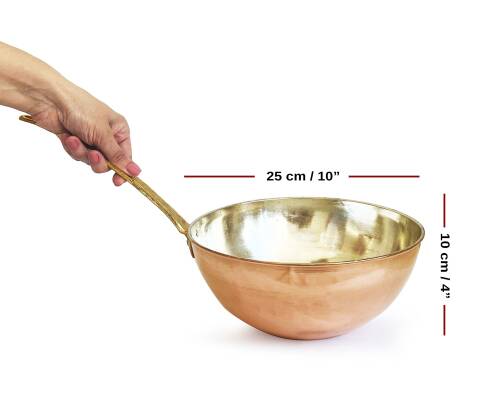 Shark Anatolia Wok Bakır Tava 25cm - 3