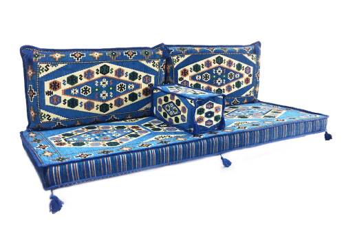 Shark Anatolia Yörük İkili Sedir Takımı Mavi - 2