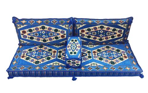 Shark Anatolia Yörük İkili Sedir Takımı Mavi - 5