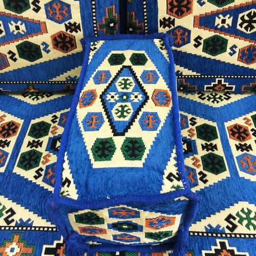 Shark Anatolia Yörük İkili Sedir Takımı Mavi - 7