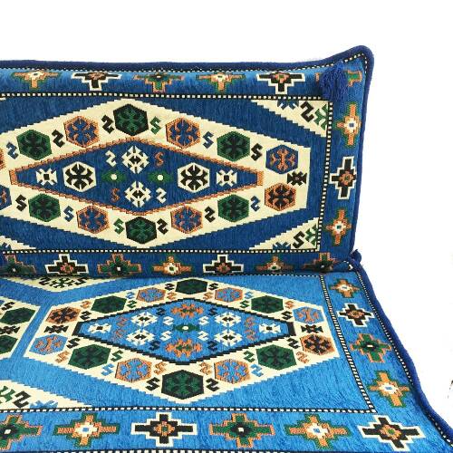 Shark Anatolia Yörük İkili Sedir Takımı Mavi - 8