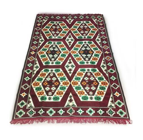 Shark Anatolia Yörük Kilim Bordo - 1
