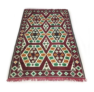 Shark Anatolia Nomad Rug Kilim Burgundy