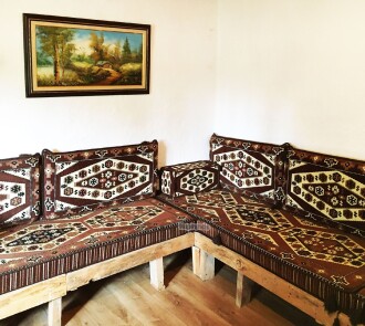 Shark Anatolia Yörük Şark Köşesi İkili Sedir Takımı Kahve - 3