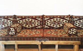 Shark Anatolia Yörük Şark Köşesi İkili Sedir Takımı Kahve - 6