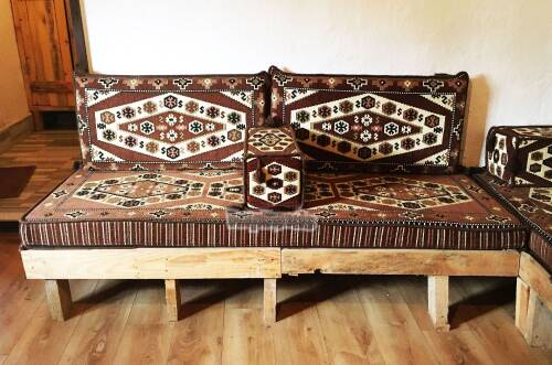 Shark Anatolia Yörük Şark Köşesi İkili Sedir Takımı Kahve - 7