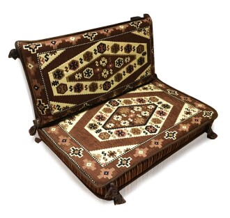 Shark Anatolia Yörük Şark Köşesi Tek Kişilik Sedir Takımı Kahve - 2