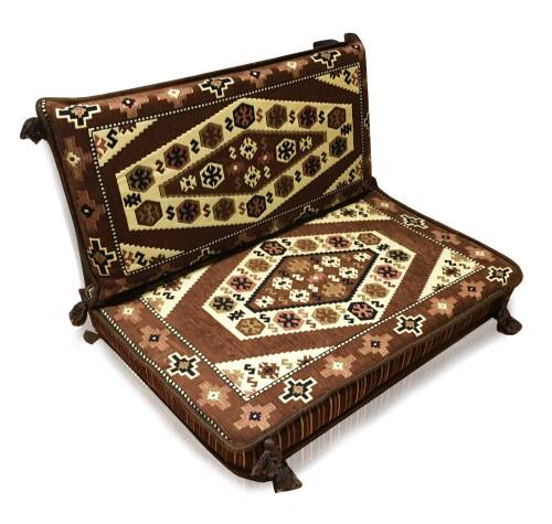 Shark Anatolia Yörük Şark Köşesi Tek Kişilik Sedir Takımı Kahve - 2