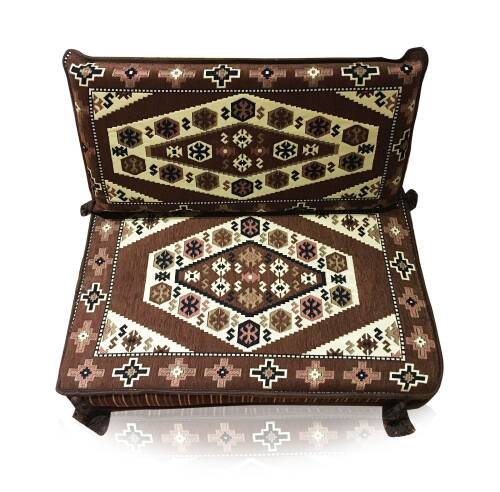 Shark Anatolia Yörük Şark Köşesi Tek Kişilik Sedir Takımı Kahve - 3