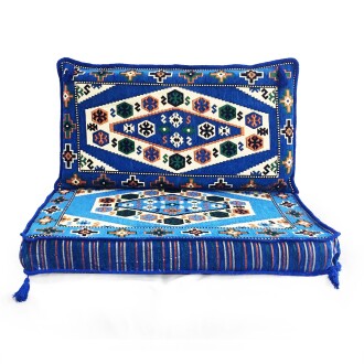 Shark Anatolian Nomad Oriental Corner Single Floor Seating Set Blue