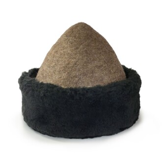 Shark Anatolia Yün Keçe Börk Şapka Açık Kahverengi - 5