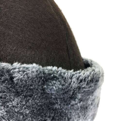 Shark Anatolia Yün Keçe Börk Şapka Koyu Kahverengi - 8