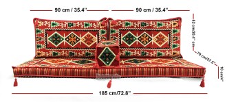 Shark Anatolia Zeugma Şark Köşesi İkili Sedir Takımı - 4