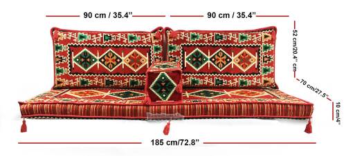 Shark Anatolia Zeugma Şark Köşesi İkili Sedir Takımı - 4