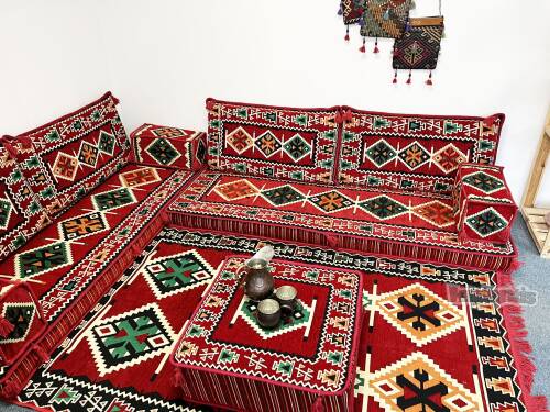 Shark Anatolia Zeugma Şark Köşesi İkili Sedir Takımı - 9