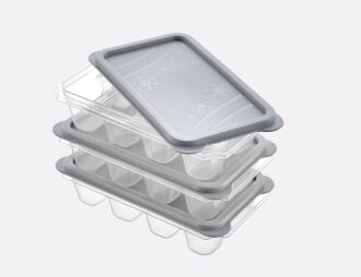 Silikonlu Mini 3'Lü Buzmatik Kapaklı Set