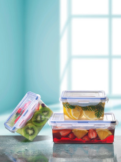 Sızdırmaz Hava Geçirmez Kare Saklama-4 (2,6Lt) - 2