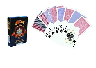 Star Oyun - Star 100% Plastic Poker Playing Card Deck