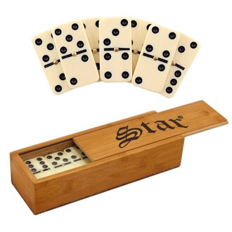 Star Oyun - Star Wooden Domino Game
