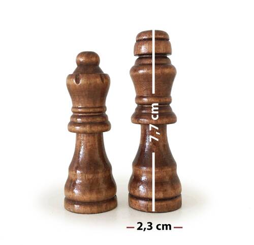 Star Ahşap Satranç Taşı Takımı No:3 - 3