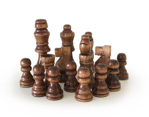 Star Ahşap Satranç Taşı Takımı No:3 - 8