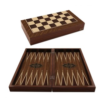 Star Oyun - Star Antique Walnut Backgammon Set