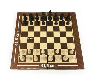 Star Antik Ceviz Tavla ve Satranç Takımı - 3