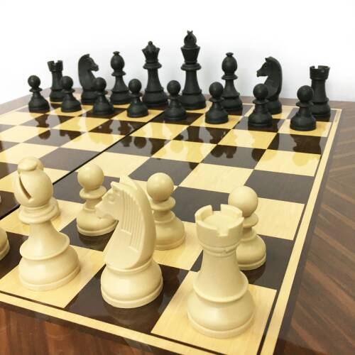 Star Antik Ceviz Tavla ve Satranç Takımı - 6