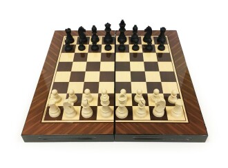 Star Antik Ceviz Tavla ve Satranç Takımı - 7