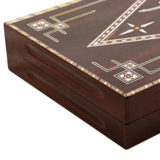 Star Antik Osmanlı Tuğrası Tavla Takımı - 3