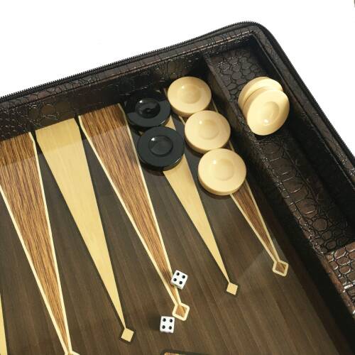 Star Deri Çantalı Tavla Büyük Boy - 6