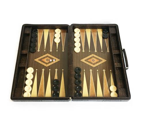 Star Deri Çantalı Tavla Büyük Boy - 9