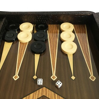 Star Deri Çantalı Tavla Büyük Boy - 10