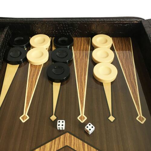 Star Deri Çantalı Tavla Büyük Boy - 10