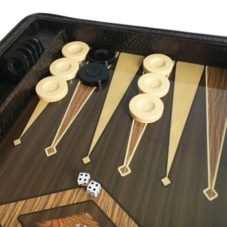 Star Deri Çantalı Tavla Orta Boy - 7