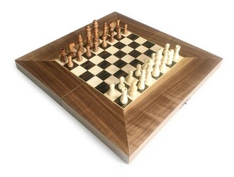 Aegean Massive Veneer Backgammon + Chess Set Large 50 cm - 19.6&quot; - 3